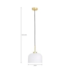 Dunelm Palazzo Gold Effect 1 Light Pendant Fitting -Dunelm Shop 30731204 alt07