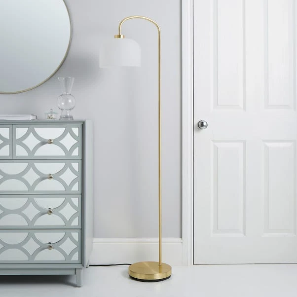 Dunelm Palazzo Gold Effect Floor Lamp 4 Dunelm Palazzo Gold Effect Floor Lamp - Image 2