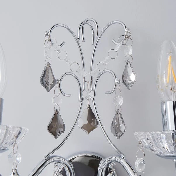 Dunelm Sophy 2 Light Wall Light 5 Dunelm Sophy 2 Light Wall Light - Image 3