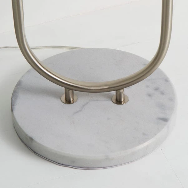 Dunelm Carrara Marble Base Floor Lamp With Table 6 Dunelm Carrara Marble Base Floor Lamp With Table - Image 4