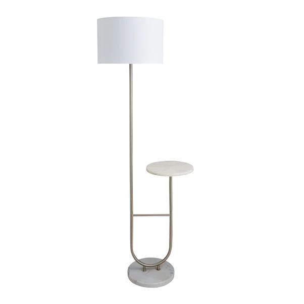 Dunelm Carrara Marble Base Floor Lamp With Table 7 Dunelm Carrara Marble Base Floor Lamp With Table - Image 5