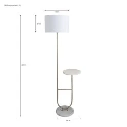 Dunelm Carrara Marble Base Floor Lamp With Table 13 Dunelm Carrara Marble Base Floor Lamp With Table -Dunelm Shop 30731228 alt07