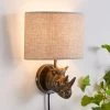 Dunelm Rob The Rhino Easy Fit Plug In Wall Light 1 Dunelm Rob The Rhino Easy Fit Plug In Wall Light -Dunelm Shop 30731231