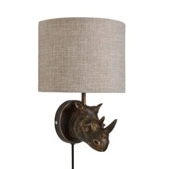 Dunelm Rob The Rhino Easy Fit Plug In Wall Light 12 Dunelm Rob The Rhino Easy Fit Plug In Wall Light -Dunelm Shop 30731231 alt05