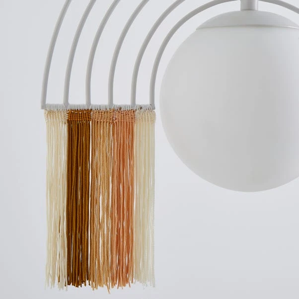 Dunelm Rainbow Fringe Ceiling Fitting 5 Dunelm Rainbow Fringe Ceiling Fitting - Image 3