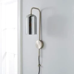 Dunelm Palazzo Chrome Easy Fit Plug In Wall Light 9 Dunelm Palazzo Chrome Easy Fit Plug In Wall Light -Dunelm Shop 30733685 alt01