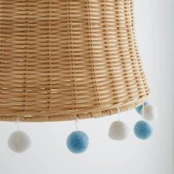 Dunelm Fiesta Rattan Pom Pom Easy Fit Pendant Shade -Dunelm Shop 30734618 alt02