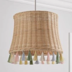 Dunelm Fiesta Rattan Tassel Easy Fit Pendant Shade 8 Dunelm Fiesta Rattan Tassel Easy Fit Pendant Shade -Dunelm Shop 30734619 alt01