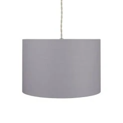 Dunelm Luna Drum Lamp Shade 20cm Dove Grey -Dunelm Shop 30734628 alt03