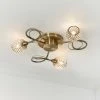 Vogue Lighting Vogue Malden 3 Light Flush Ceiling Fitting -Dunelm Shop 30742697