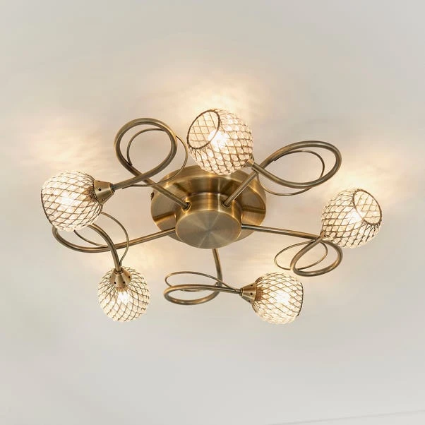Vogue Lighting Vogue Malden 5 Light Flush Ceiling Fitting 3 Vogue Lighting Vogue Malden 5 Light Flush Ceiling Fitting