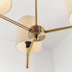 Vogue Lighting Vogue Dewey Antique Brass 3 Light Flush Ceiling Fitting 12 Vogue Lighting Vogue Dewey Antique Brass 3 Light Flush Ceiling Fitting -Dunelm Shop 30743006 alt04