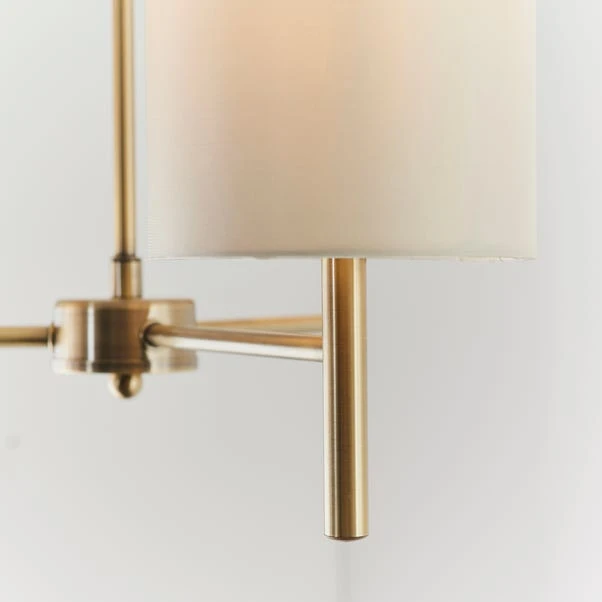 Vogue Lighting Vogue Dewey Antique Brass 3 Light Flush Ceiling Fitting 8 Vogue Lighting Vogue Dewey Antique Brass 3 Light Flush Ceiling Fitting - Image 6