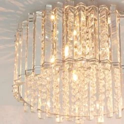 Vogue Lighting Vogue Crystal Blessing 4 Light Flush Ceiling Fitting -Dunelm Shop 30743026 alt02