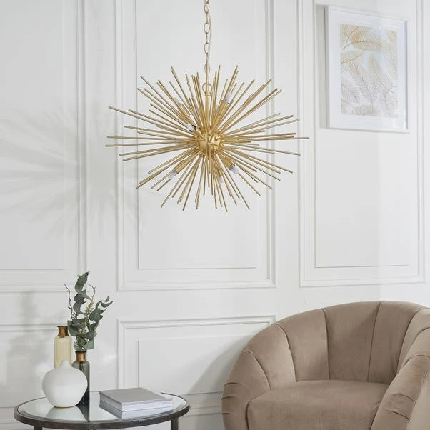 Vogue Lighting Vogue Sapelo 9 Light Sputnik Chandelier 4 Vogue Lighting Vogue Sapelo 9 Light Sputnik Chandelier - Image 2