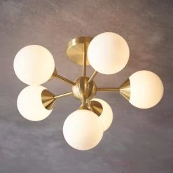 Vogue Lighting Vogue Elberton 6 Light 43cm Flush Chandelier