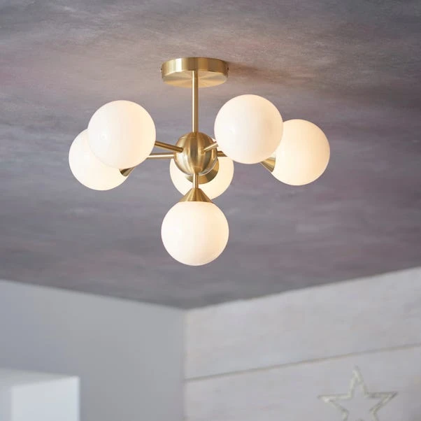 Vogue Lighting Vogue Elberton 6 Light 43cm Flush Chandelier 5 Vogue Lighting Vogue Elberton 6 Light 43cm Flush Chandelier - Image 3