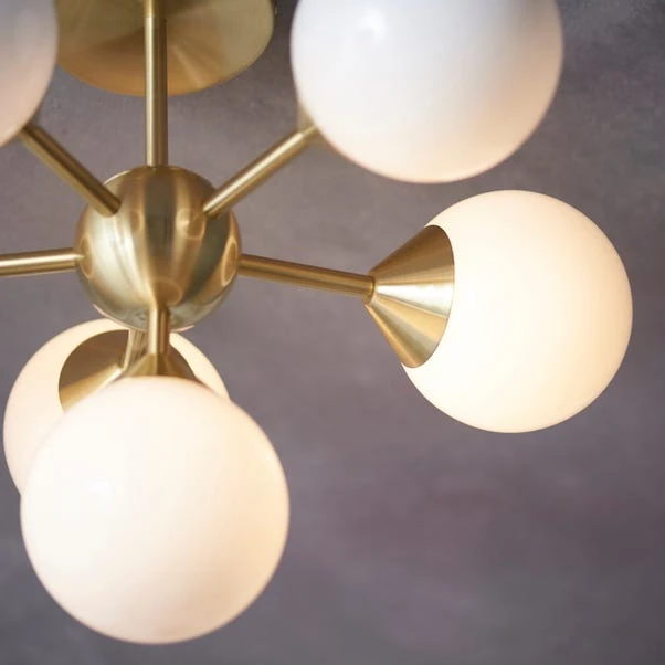 Vogue Lighting Vogue Elberton 6 Light 43cm Flush Chandelier 7 Vogue Lighting Vogue Elberton 6 Light 43cm Flush Chandelier - Image 5