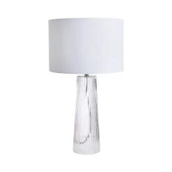 Dunelm Aero Ribbed Glass Table Lamp 12 Dunelm Aero Ribbed Glass Table Lamp -Dunelm Shop 30752886 alt05