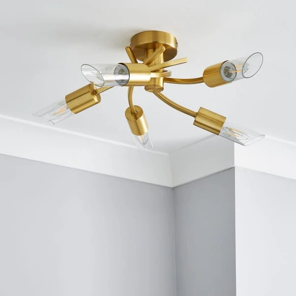 Dunelm Corvus 5 Light Ceiling Fitting 4 Dunelm Corvus 5 Light Ceiling Fitting - Image 2