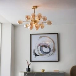 Vogue Lighting Vogue Dianthe 6 Light Ceiling Fitting 12 Vogue Lighting Vogue Dianthe 6 Light Ceiling Fitting -Dunelm Shop 30752911 alt04