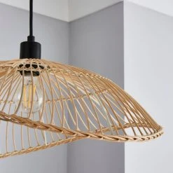Elements Jaula Rattan 1 Light Ceiling Fitting 10 Elements Jaula Rattan 1 Light Ceiling Fitting -Dunelm Shop 30752929 alt02