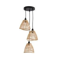 Elements Jaula 3 Light Rattan Cluster Fitting 12 Elements Jaula 3 Light Rattan Cluster Fitting -Dunelm Shop 30752931 alt05