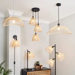 Elements Jaula 3 Light Rattan Floor Lamp 13 Elements Jaula 3 Light Rattan Floor Lamp -Dunelm Shop 30752932 alt06