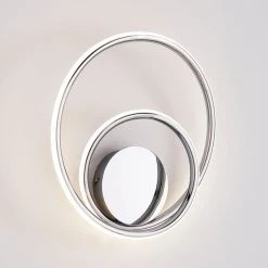 Dunelm Langdon Chrome Integrated LED Bathroom Wall Light