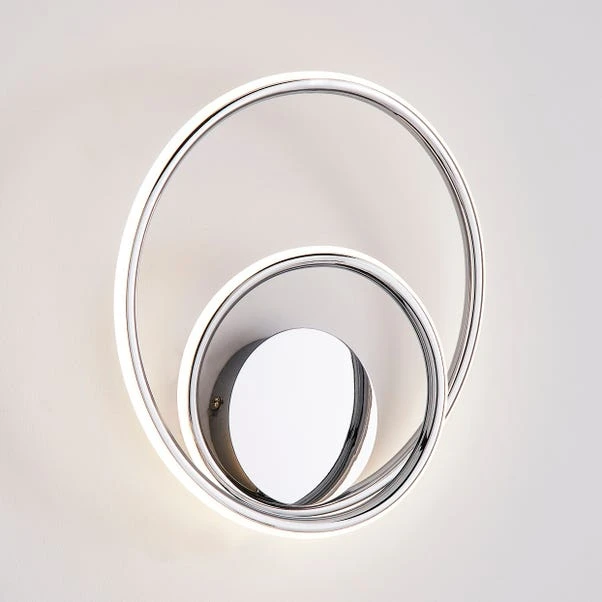 Dunelm Langdon Chrome Integrated LED Bathroom Wall Light 3 Dunelm Langdon Chrome Integrated LED Bathroom Wall Light