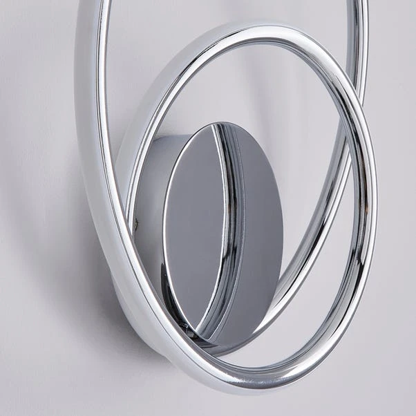 Dunelm Langdon Chrome Integrated LED Bathroom Wall Light 5 Dunelm Langdon Chrome Integrated LED Bathroom Wall Light - Image 3