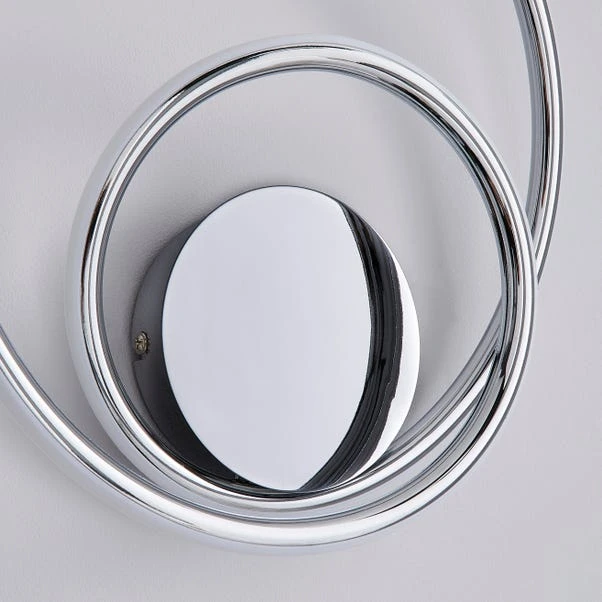 Dunelm Langdon Chrome Integrated LED Bathroom Wall Light 6 Dunelm Langdon Chrome Integrated LED Bathroom Wall Light - Image 4