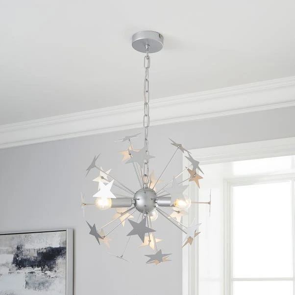 Dunelm Star Sputnik 6 Light Ceiling Fitting 3 Dunelm Star Sputnik 6 Light Ceiling Fitting