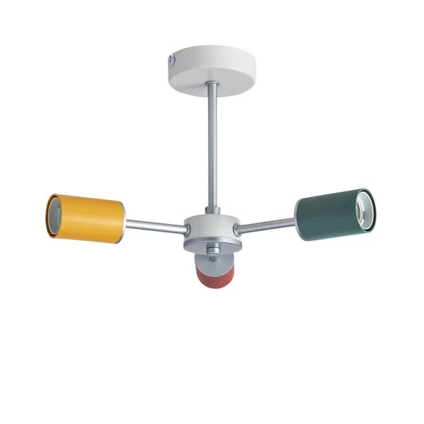 Dunelm Vevo 3 Light Semi Flush Ceiling Fitting 7 Dunelm Vevo 3 Light Semi Flush Ceiling Fitting - Image 5