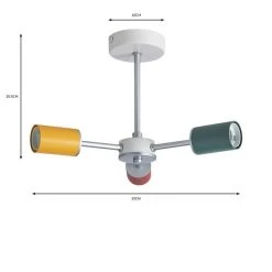 Dunelm Vevo 3 Light Semi Flush Ceiling Fitting 13 Dunelm Vevo 3 Light Semi Flush Ceiling Fitting -Dunelm Shop 30752954 alt07