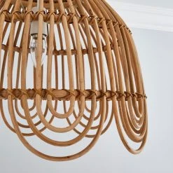 Dunelm Miah Rattan Easy Fit Pendant 9 Dunelm Miah Rattan Easy Fit Pendant -Dunelm Shop 30753345 alt02
