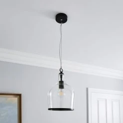 Dunelm Lenny 1 Light Black Ceiling Fitting 9 Dunelm Lenny 1 Light Black Ceiling Fitting -Dunelm Shop 30753350 alt01