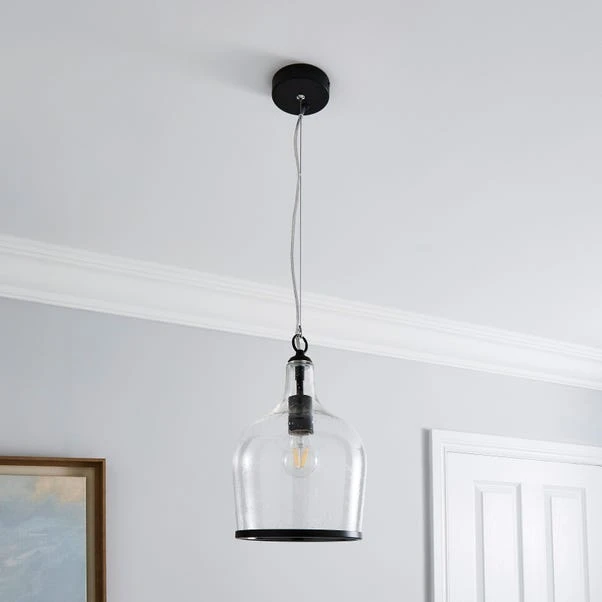 Dunelm Lenny 1 Light Black Ceiling Fitting 4 Dunelm Lenny 1 Light Black Ceiling Fitting - Image 2