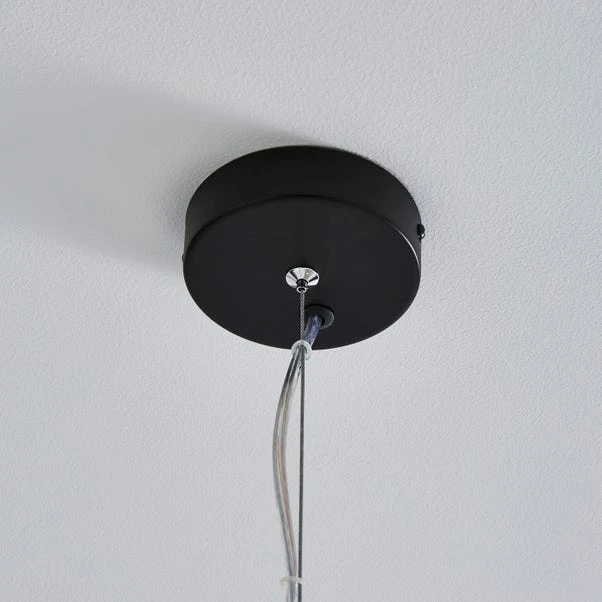 Dunelm Lenny 1 Light Black Ceiling Fitting 6 Dunelm Lenny 1 Light Black Ceiling Fitting - Image 4