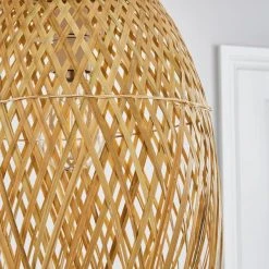 Dunelm Jasmine Rattan Easy Fit Pendant 9 Dunelm Jasmine Rattan Easy Fit Pendant -Dunelm Shop 30753360 alt02