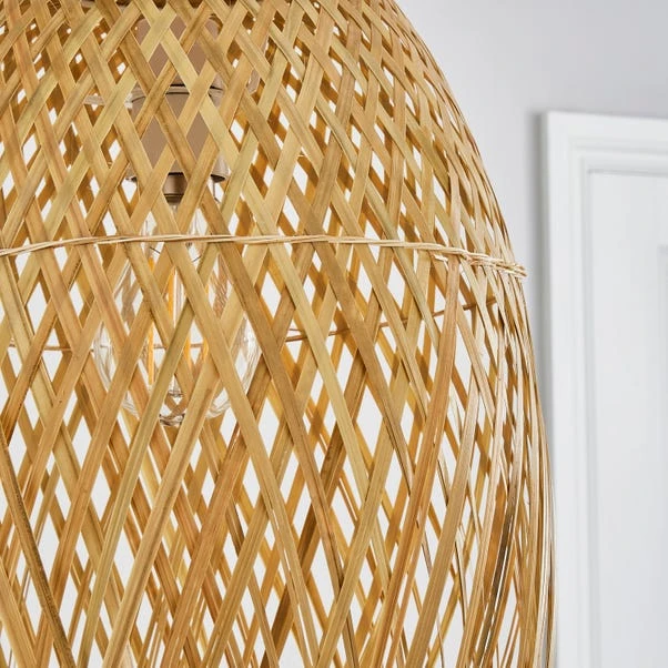 Dunelm Jasmine Rattan Easy Fit Pendant 5 Dunelm Jasmine Rattan Easy Fit Pendant - Image 3