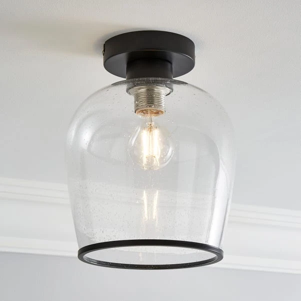 Dunelm Lenny 1 Light Black Flush Ceiling Fitting 3 Dunelm Lenny 1 Light Black Flush Ceiling Fitting