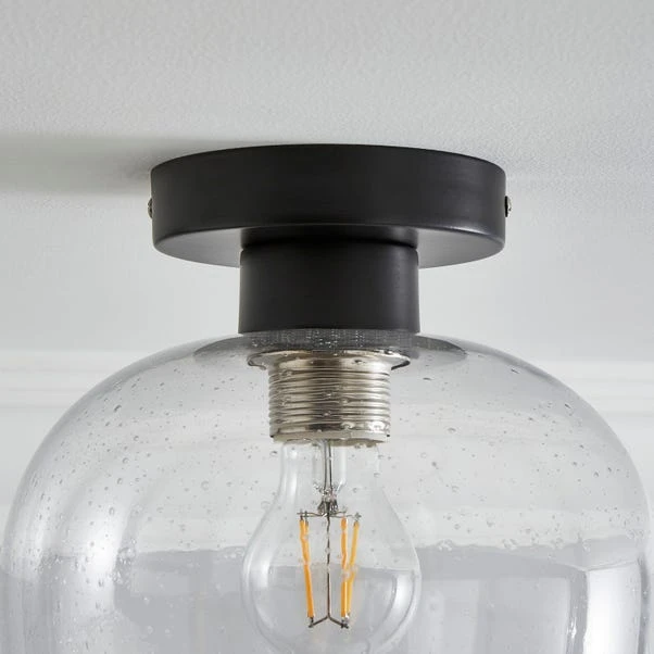 Dunelm Lenny 1 Light Black Flush Ceiling Fitting 6 Dunelm Lenny 1 Light Black Flush Ceiling Fitting - Image 4