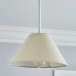 Dunelm Luna Conical Natural Shade 25cm 7 Dunelm Luna Conical Natural Shade 25cm -Dunelm Shop 30754789 alt01