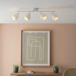 Dunelm Fearne 4 Light White Spotlight Bar -Dunelm Shop 30754844 alt02