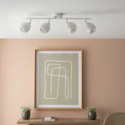 Dunelm Fearne 4 Light White Spotlight Bar -Dunelm Shop 30754844 alt03