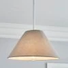 Dunelm Luna Conical Grey Shade 25cm -Dunelm Shop 30755331