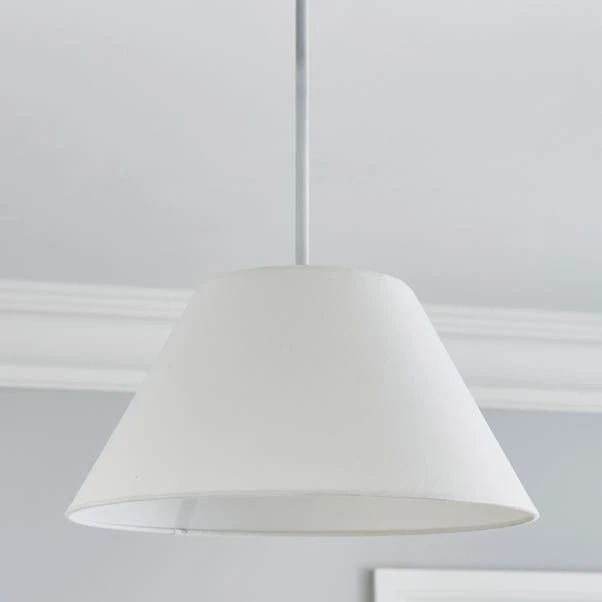 Dunelm Luna Conical White Shade 35cm 4 Dunelm Luna Conical White Shade 35cm - Image 2