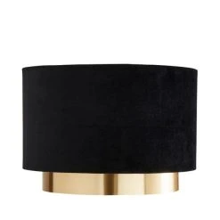 Dunelm Nesa Gold Black Velvet 2 Tier Shade 10 Dunelm Nesa Gold Black Velvet 2 Tier Shade -Dunelm Shop 30755587 alt05