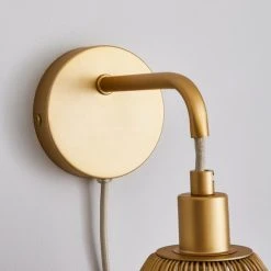 Elements Jaula Gold Easy Fit Plug In Wall Light 11 Elements Jaula Gold Easy Fit Plug In Wall Light -Dunelm Shop 30755627 alt03